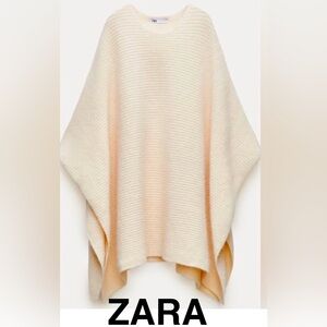 ZARA Alpaca and Wool Blend Cape/Poncho - Size M - NEW!